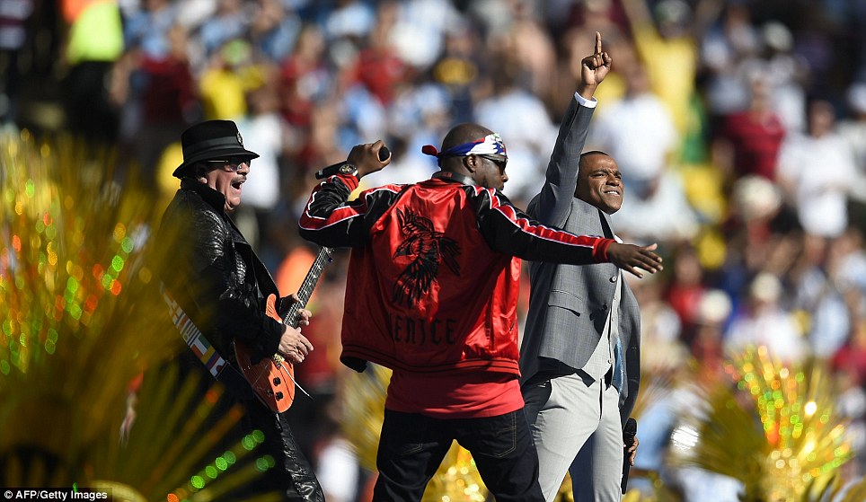 A fans of Ecuador cheers before the start of the 2014 World Cup Group E soccer match against Switzerland at the Brasilia national stadium in Brasilia